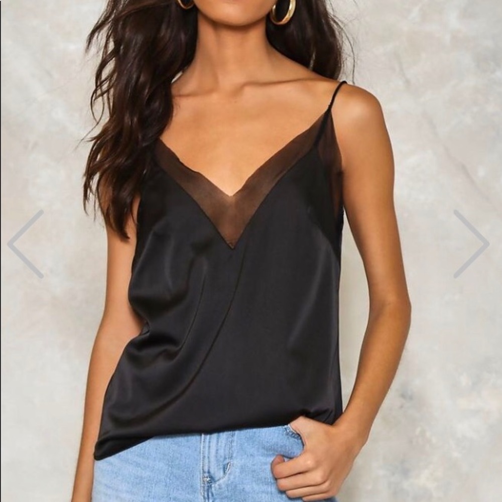 Nasty Gal cami lace top S